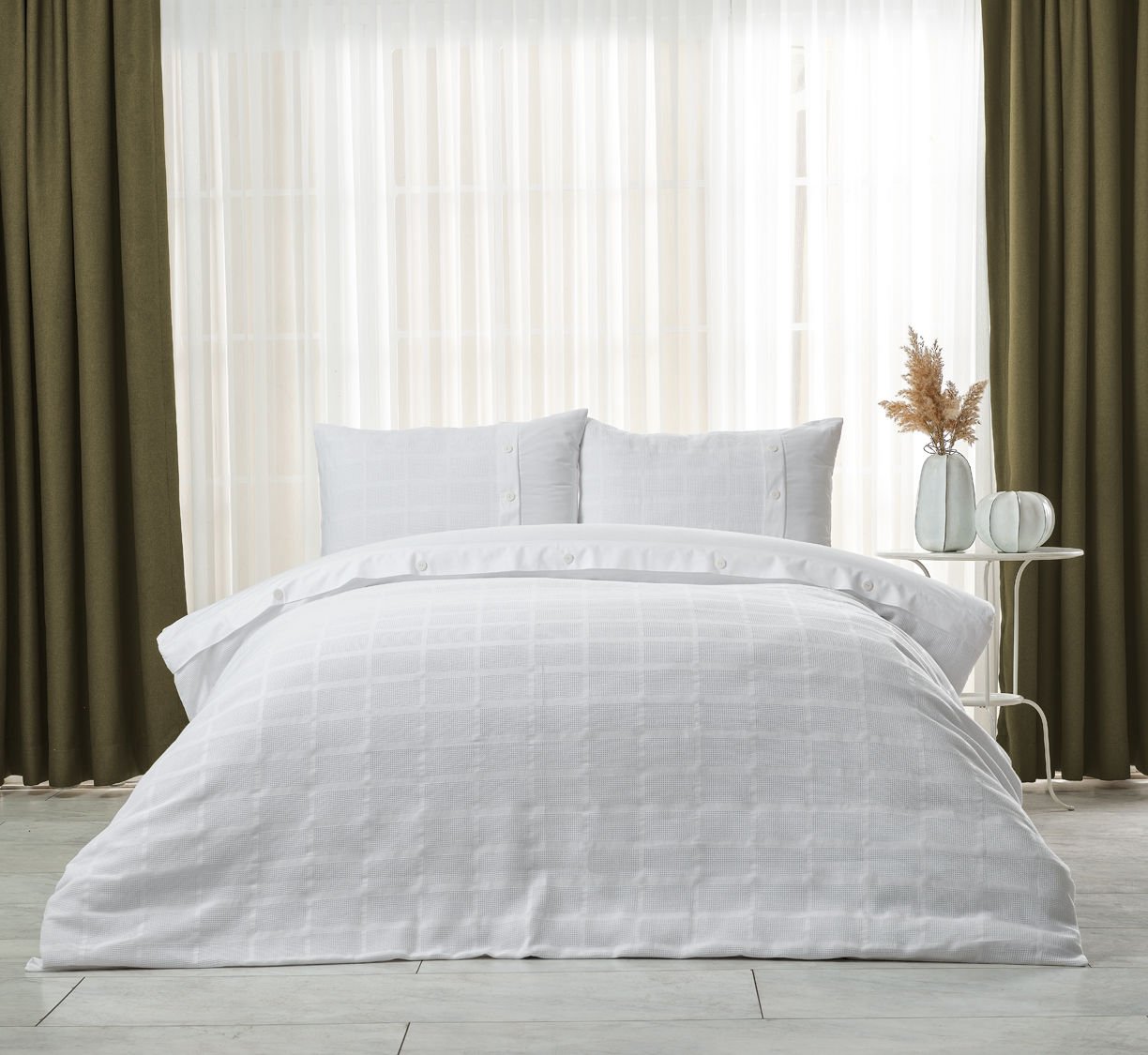 Multi Selection Çok Amaçlı Set Gloria Tek King Size - Beyaz