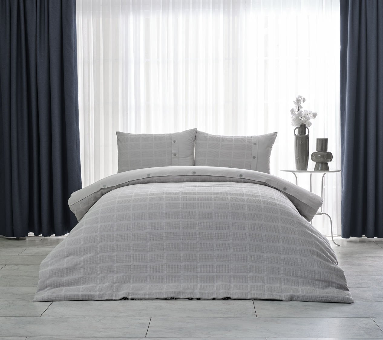 Multi Selection Çok Amaçlı Set Gloria Tek King Size - Gri