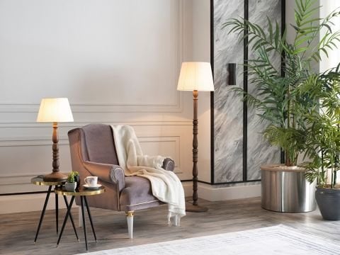 Elita Abajur Açık Ceviz