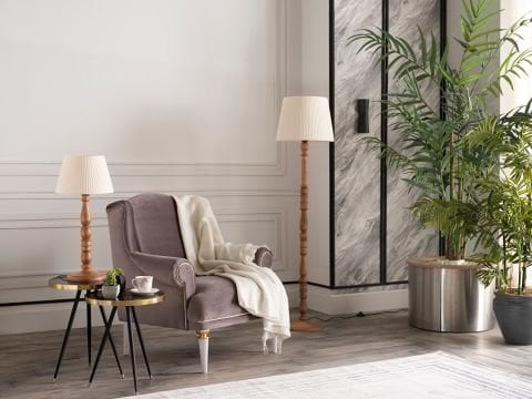 Elita Abajur Açık Ceviz