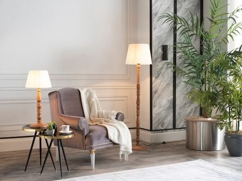 Elita Abajur Açık Ceviz