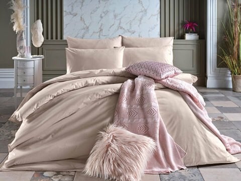 Dreamlife Nevresim Takımı Çift King Size - Bej