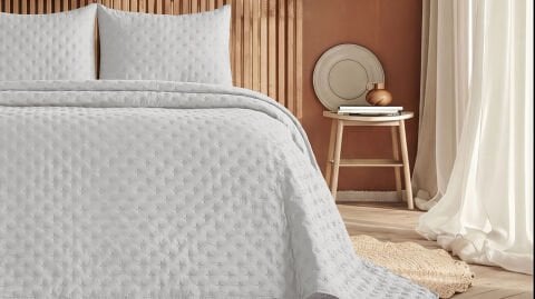 Boho Chic Spring Yatak Örtüsü Softia Tek Kişilik - Ekru