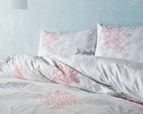 Marine Nevresim Takımı Marina Çift King Size - Beyaz