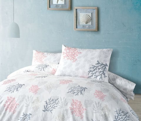 Marine Nevresim Takımı Marina Çift King Size - Beyaz