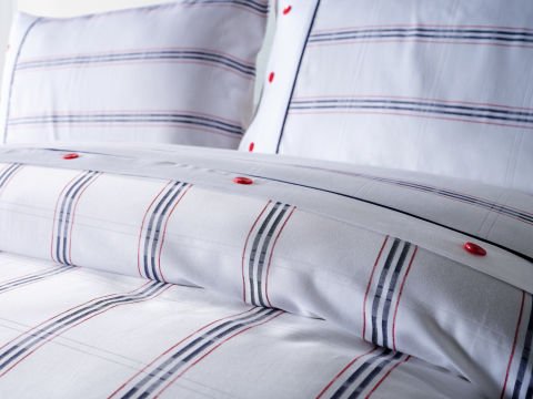 Marine Nevresim Takımı Meridian Tek King Size - Beyaz