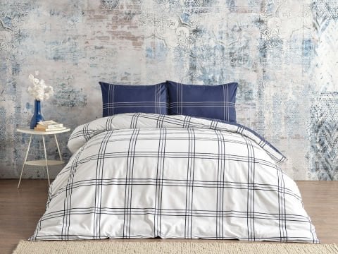 Ranforce Nevresim Takımı Navy Tek King Size - Lacivert
