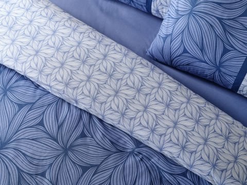 Ranforce Nevresim Takımı Palmera Çift Kişilik - Lacivert