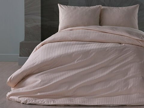 Saten Artline Nevresim Takımı Krem - Çift Kişilik