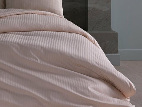 Saten Artline Nevresim Takımı Krem - Çift Kişilik