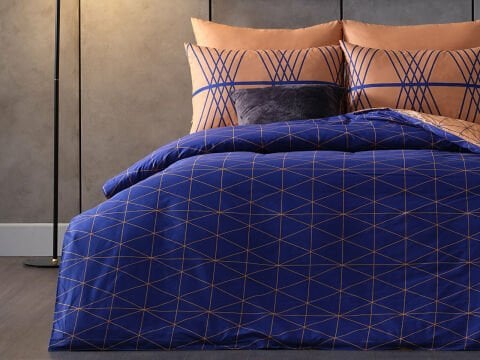 Ranforce Pamuk Nevresim Takımı Fiore Tek Kişilik - Turuncu