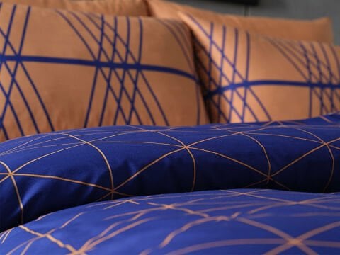 Ranforce Pamuk Nevresim Takımı Fiore Tek Kişilik - Turuncu