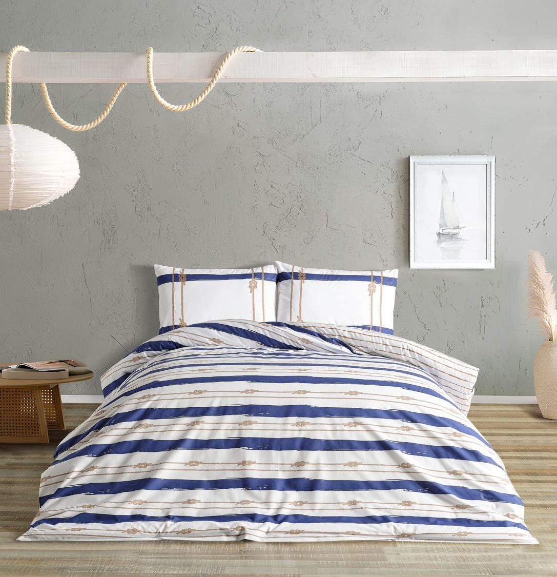 Marine Nevresim Takımı Serene Çift King Size - Beyaz