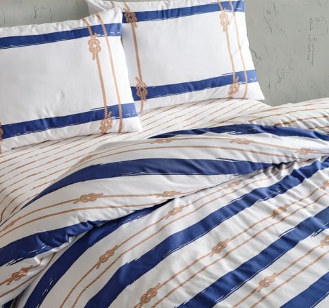 Marine Nevresim Takımı Serene Çift King Size - Beyaz