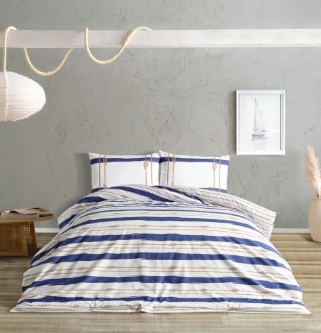 Marine Nevresim Takımı Serene Tek King Size - Beyaz