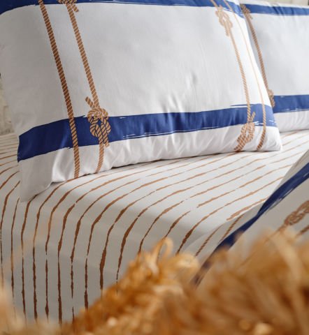 Marine Nevresim Takımı Serene Tek King Size - Beyaz