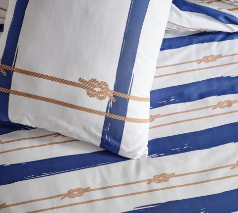 Marine Nevresim Takımı Serene Tek King Size - Beyaz