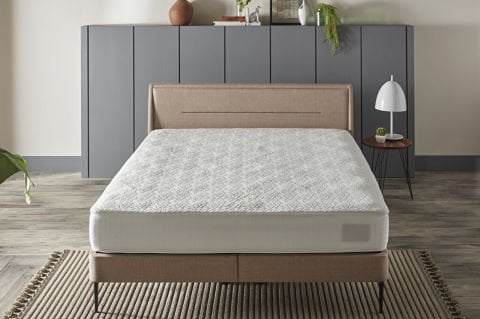 Aloe Vera Sıvı Geçirmez Fitted Alez 180 x 200 cm - Beyaz