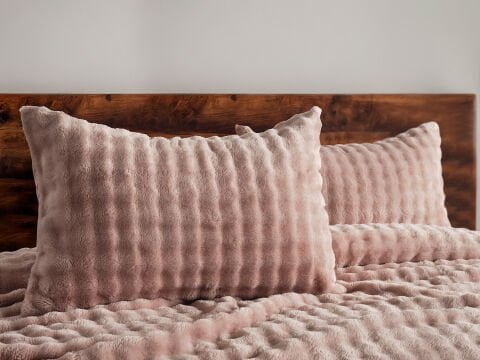 Bubble Battaniye Seti Tek Kişilik - Pudra