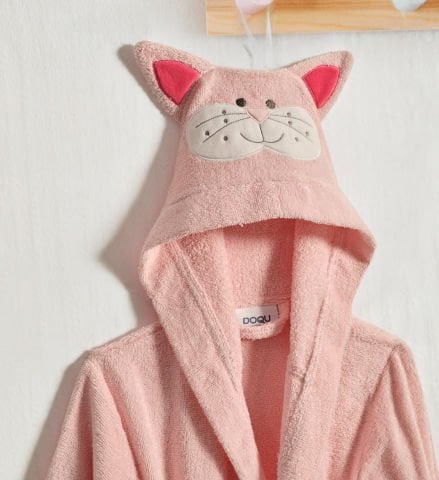 Kitty Bornoz 4 - 6 Yaş - Pembe