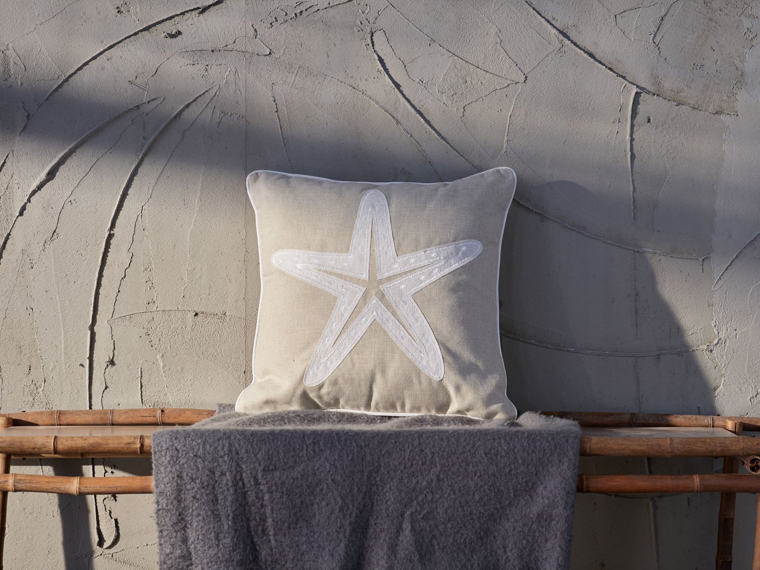 Starfish Kırlent 50 x 50 - Bej