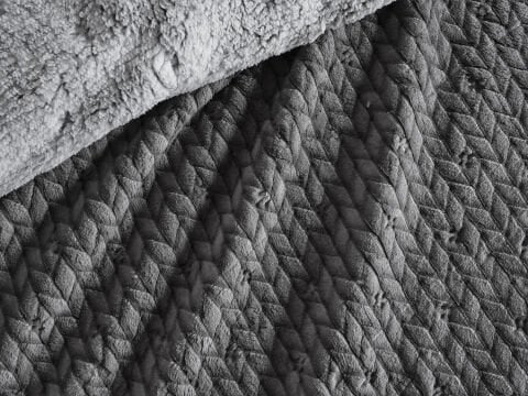 Alora Battaniye Çift Kişilik - Gri