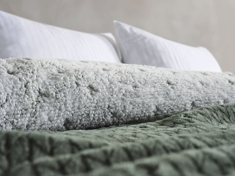 Alora Battaniye Çift Kişilik - Koyu  Yeşil