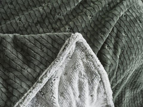 Alora Battaniye Çift Kişilik - Koyu  Yeşil