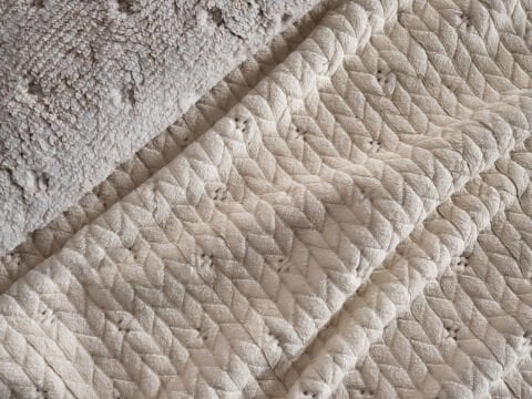 Alora Battaniye Çift Kişilik - Bej