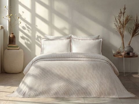 Luxury Mina Pike Çift Kişilik - Bej