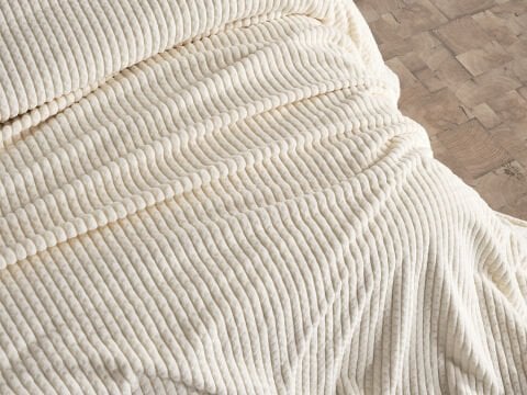 Mila Battaniye Seti Tek Kişilik - Şampanya