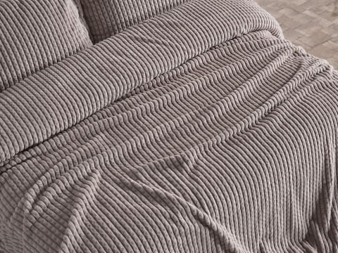 Mila Battaniye Seti Çift Kişilik - Vizon