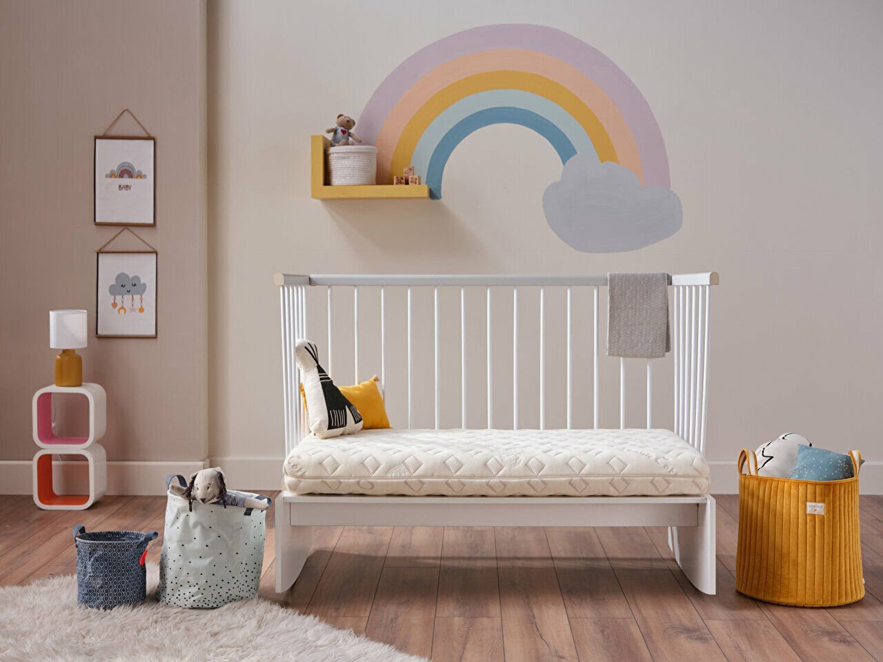 Organik Pamuk Bebek Yatağı 70 x 130 cm