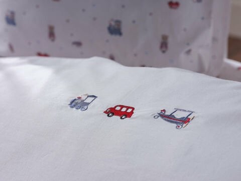 Nakışlı Bebek Nevresim Takımı Baby Car