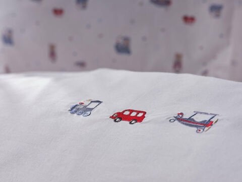 Nakışlı Bebek Nevresim Takımı Baby Car