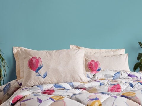 Easy Cotton Tulips Comforter Set