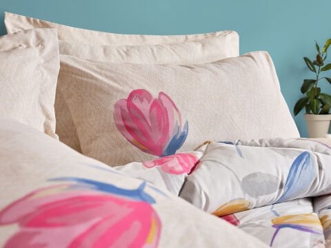 Easy Cotton Tulips Comforter Set