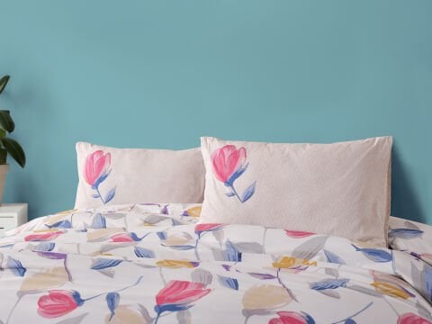 Easy Cotton Tulips Comforter Set Tek Kişilik