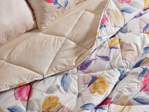 Easy Cotton Tulips Comforter Set Tek Kişilik