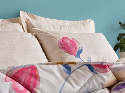 Easy Cotton Tulips Comforter Set Tek Kişilik