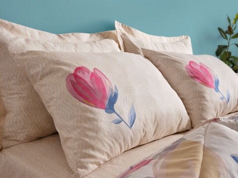 Easy Cotton Tulips Comforter Set Tek Kişilik