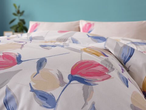 Easy Cotton Tulips Comforter Set Çift Kişilik