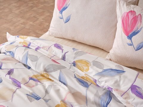 Easy Cotton Tulips Comforter Set Çift Kişilik