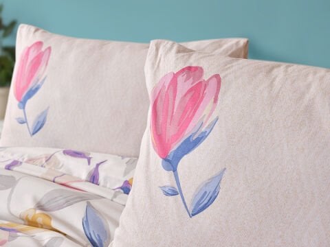 Easy Cotton Tulips Comforter Set Çift Kişilik