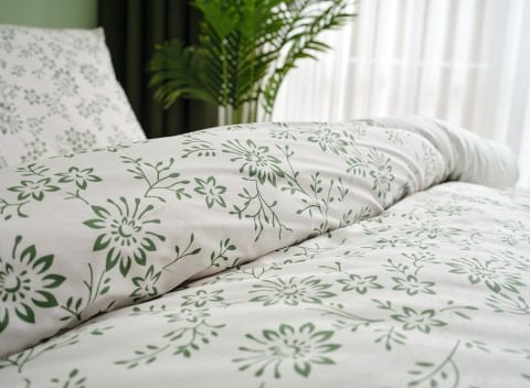 Easy Cotton Nevresim Takımı Belinda Tek Kişilik - Yeşil
