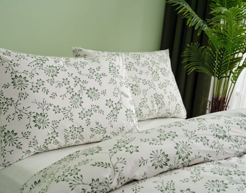 Easy Cotton Nevresim Takımı Belinda Tek King Size - Yeşil