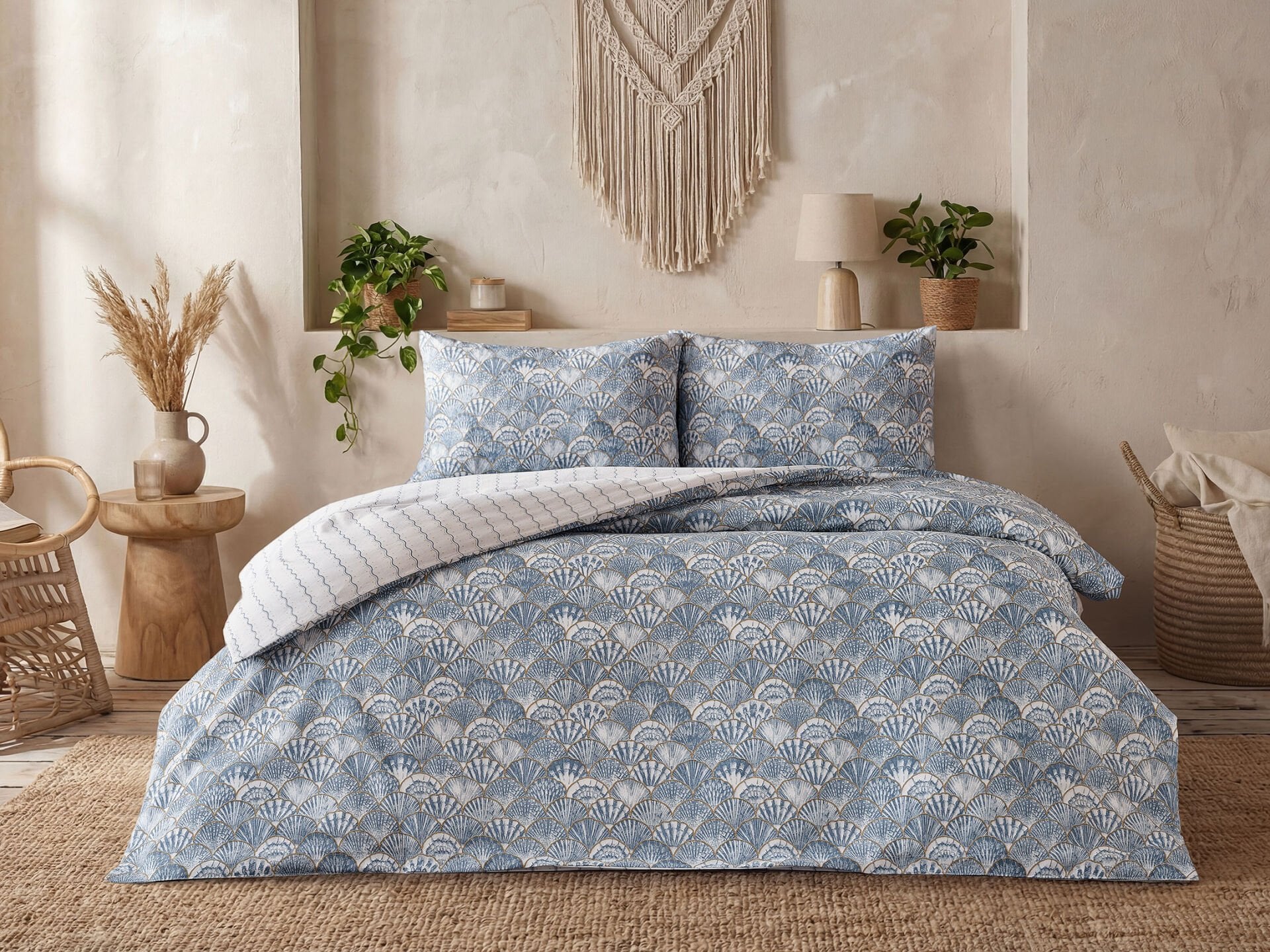Akdeniz Easy Cotton Nevresim Takımı Firenze Tek Kişilik - Mavi