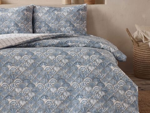 Akdeniz Easy Cotton Nevresim Takımı Firenze Çift Kişilik - Mavi