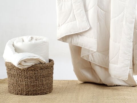 Pamuk Yorgan Çift King Size - Beyaz