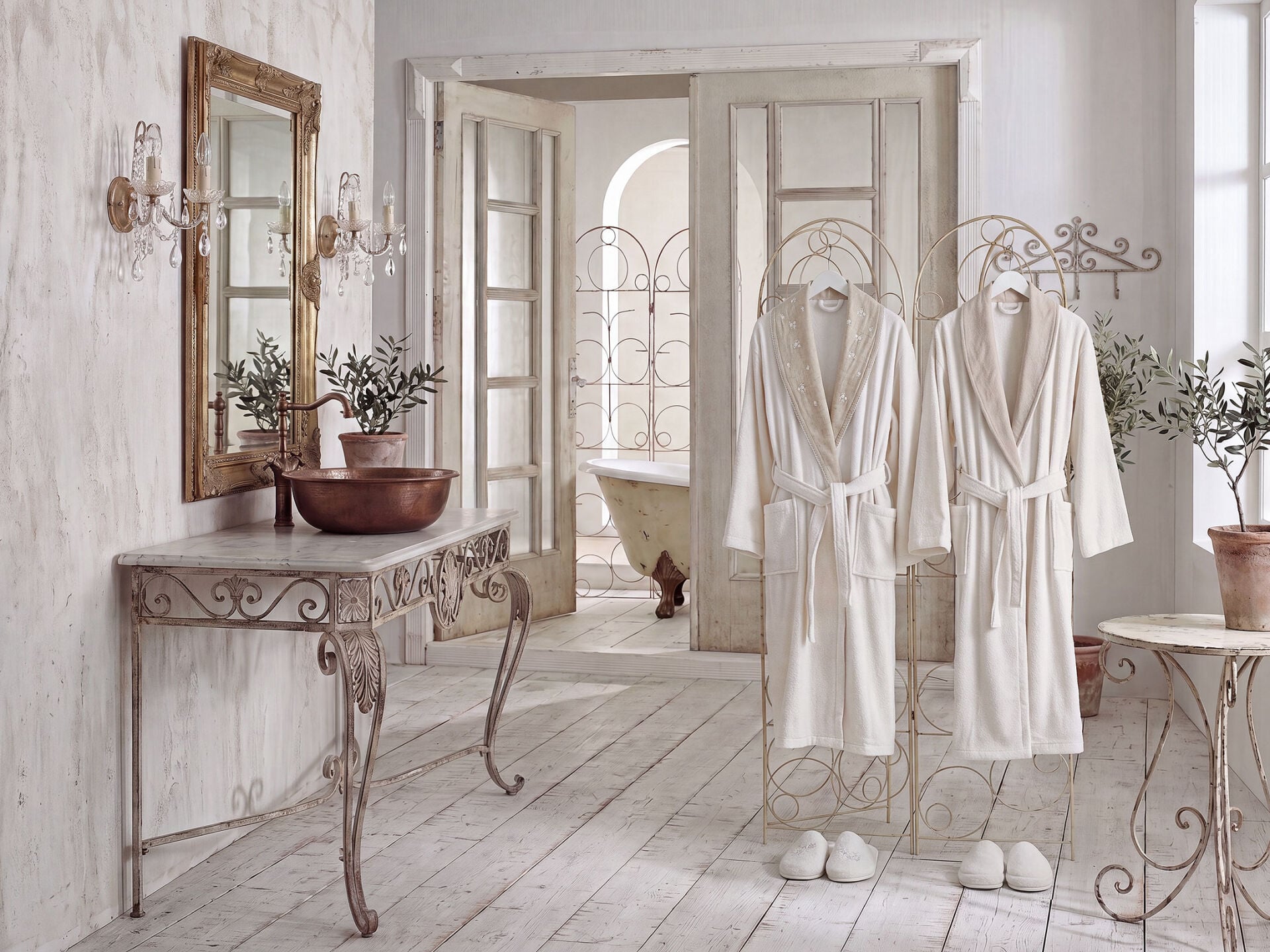 Rosabelle Linenza Banyo Aile Seti S/M-L/XL